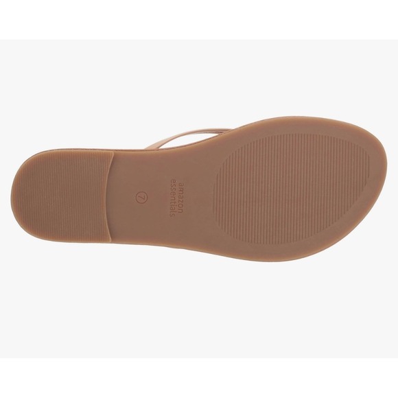 NEW Amazon Essentials Thong Sandal Beige Flat Casual Summer Beach Size 7 - Picture 6 of 8